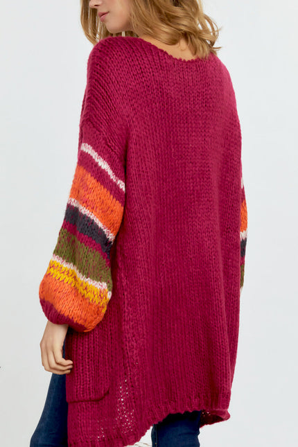 Margelle Jacket — Burgundy back