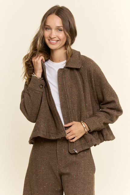 Bromley Jacket — Cocoa front