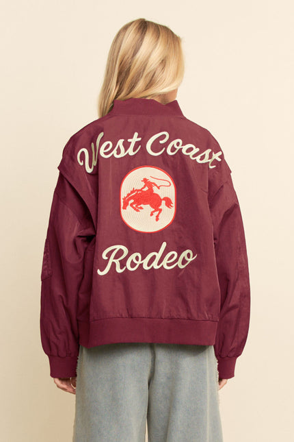 Carter Jacket — Burgundy back