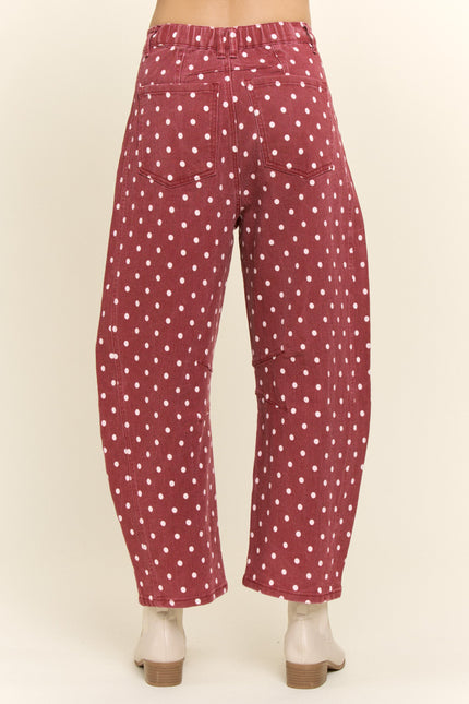 Fiora Pants — Burgundy back