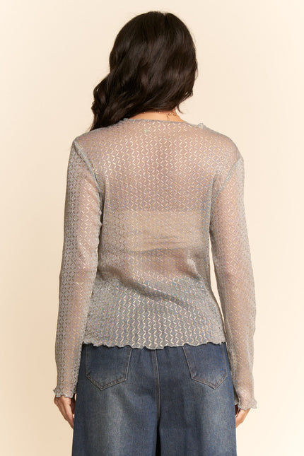 Gossamer Top — Grey back