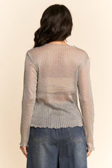 Gossamer Mesh Top