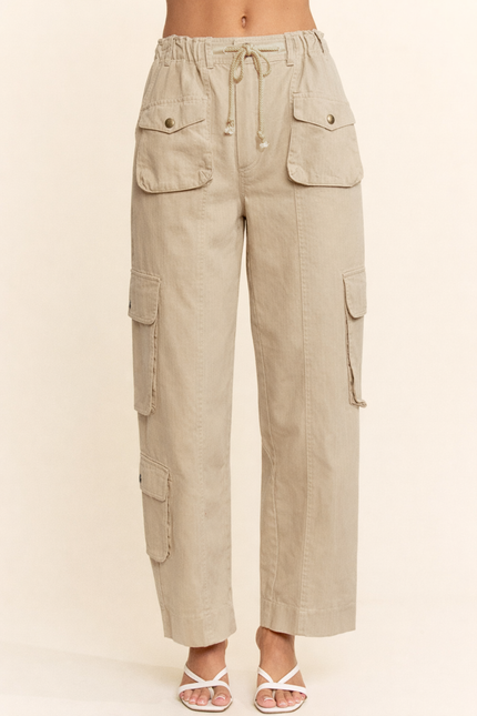 Aldenne Pants — Taupe front