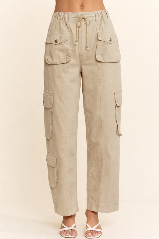 Aldenne Pants — Taupe front