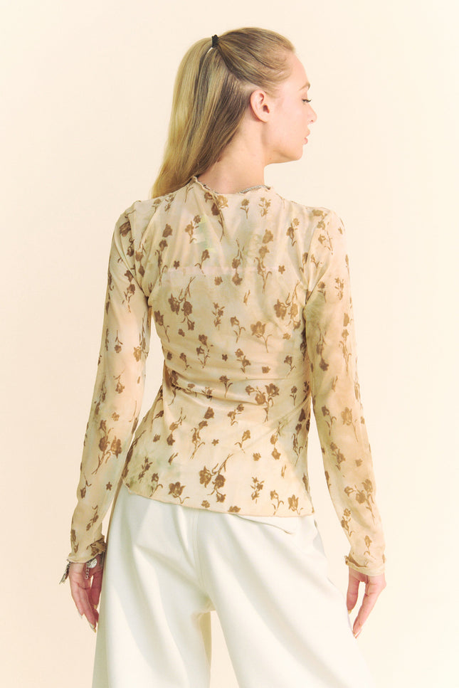 Aubrelle Top — Cream Latte back