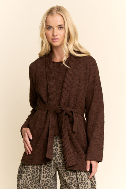 Romer Cardigan — Dark Brown front