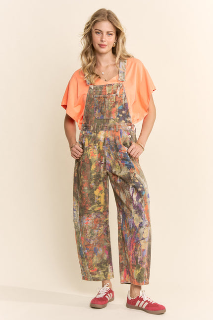 Juna Romper — Orange Yellow Combo front