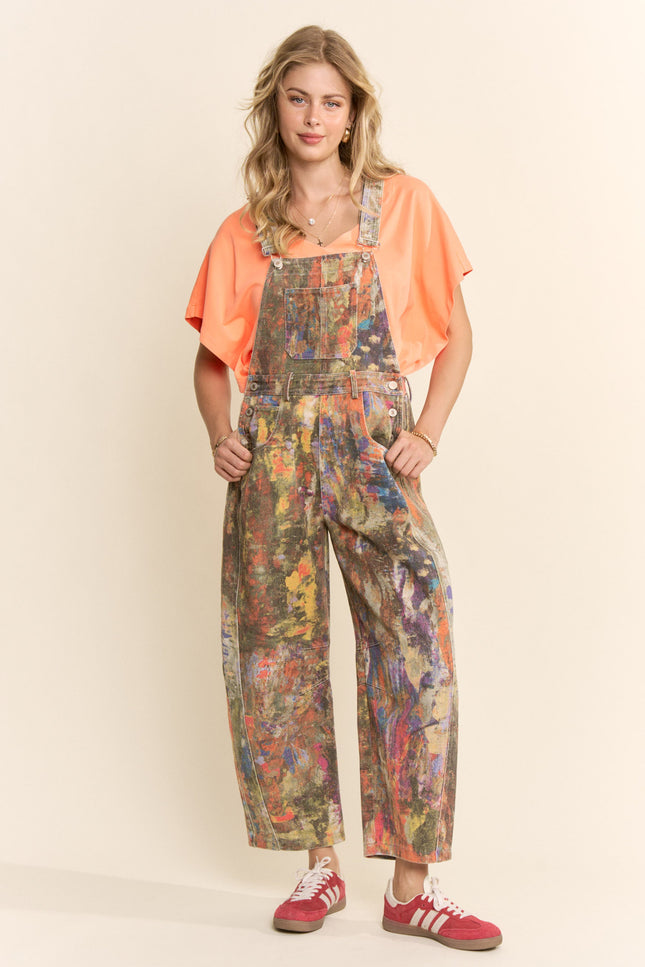 Juna Romper — Orange Yellow Combo front