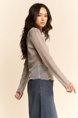 Gossamer Mesh Top