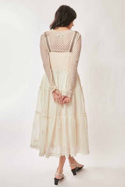 Evangeline Dress — Cream back