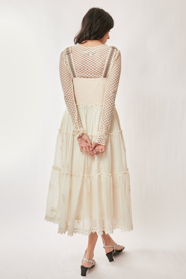 Evangeline Dress — Cream back