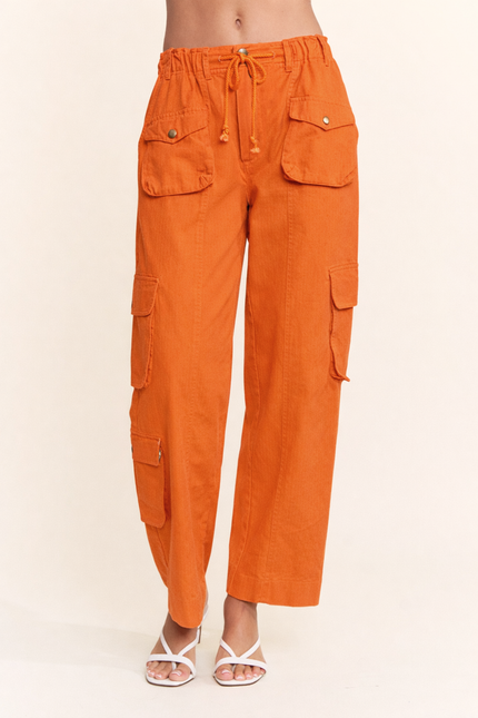 Aldenne Pants — Orange front