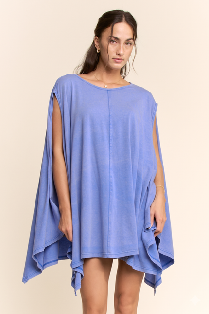 Tidefall Dress — Sea Blue front