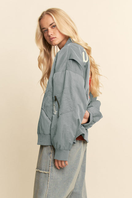 Carter Jacket — Mint Sage side