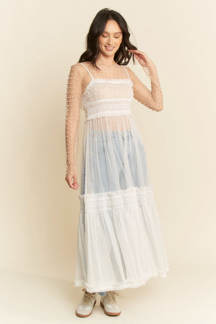 Vespera Dress — White front