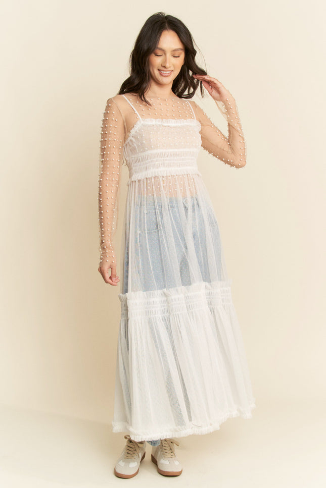 Vespera Dress — White front
