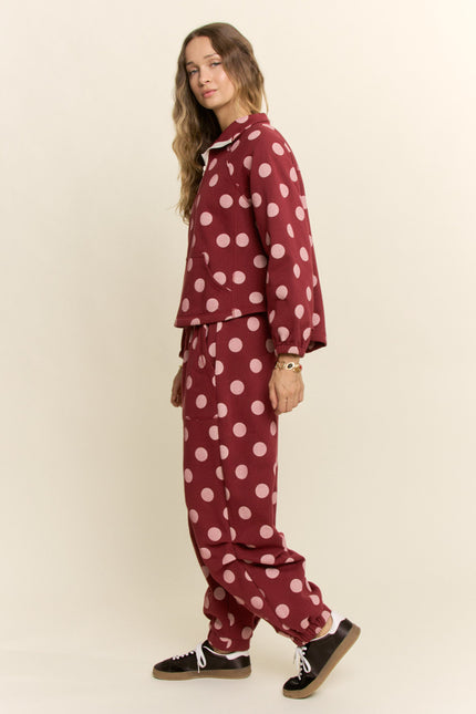 Velmora Set — Burgundy Cream side