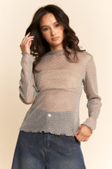 Gossamer Mesh Top
