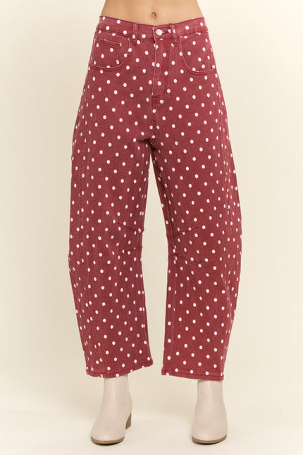 Fiora Pants — Burgundy front