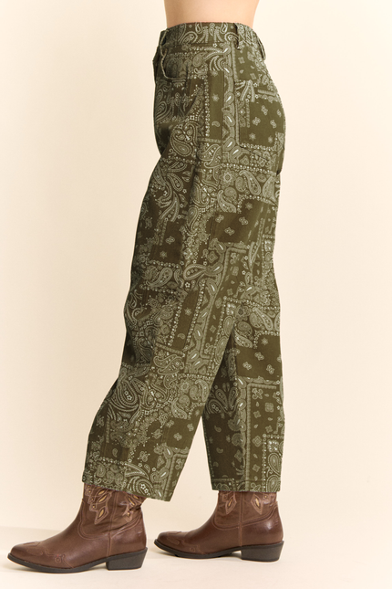Bandelier Jeans — Olive side