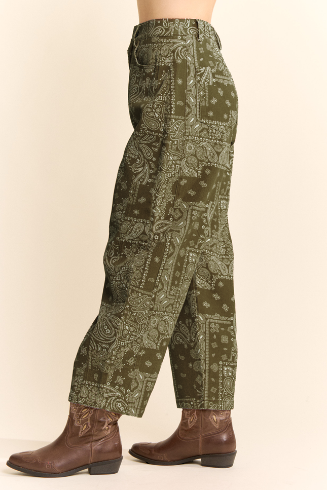 Bandelier Jeans — Olive side