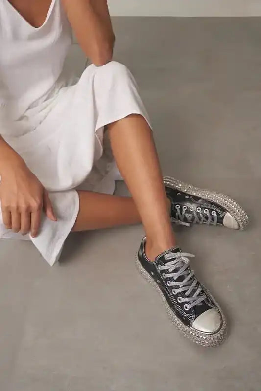Billie Studded Platform Low Top Sneakers