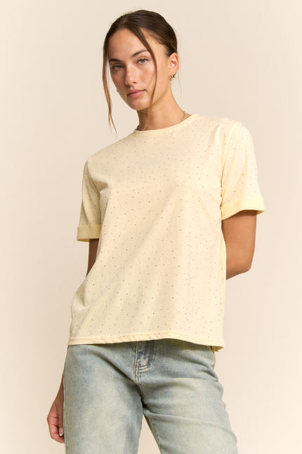 Kalia Top — Butter Yellow front