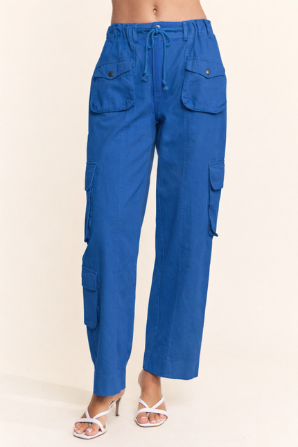 Aldenne Pants — Blue front