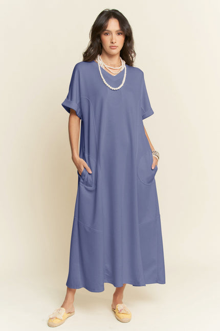 Vetrax Dress — Denim Blue front