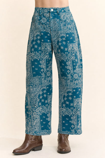 Bandelier Jeans — Teal front