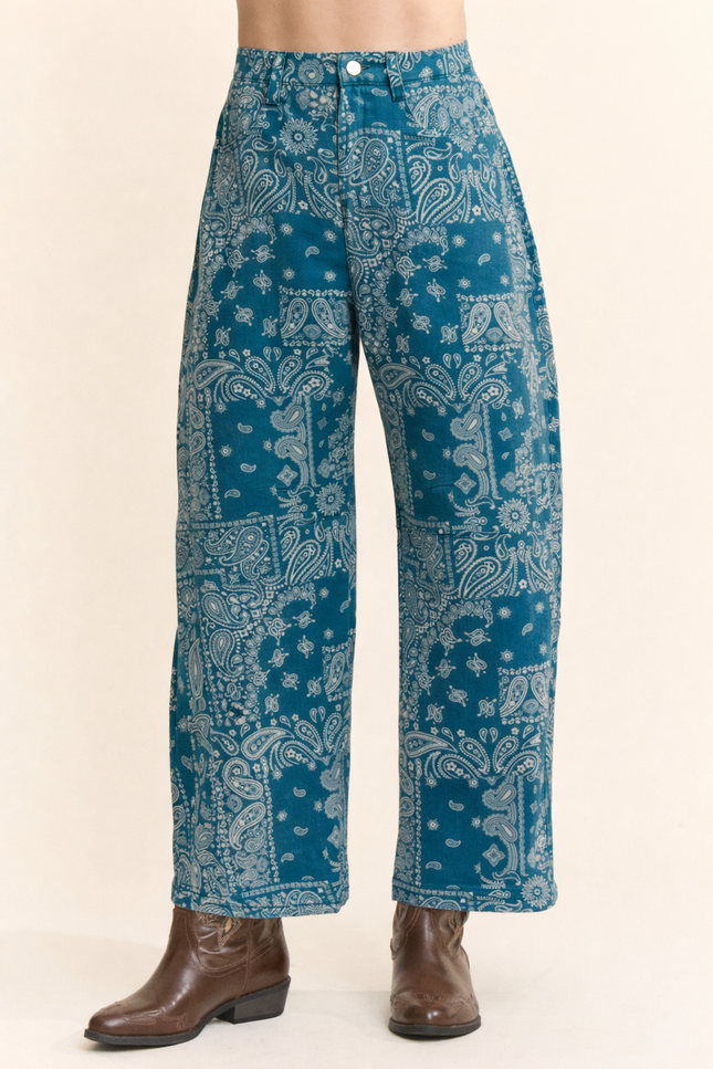 Bandelier Jeans — Teal front