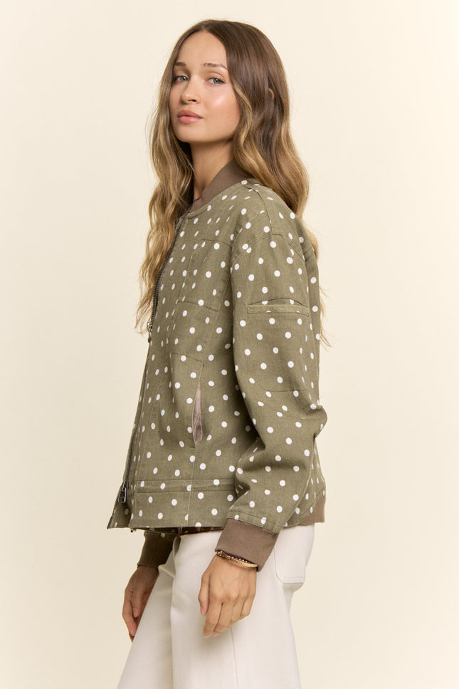 Verity Jacket — Olive side