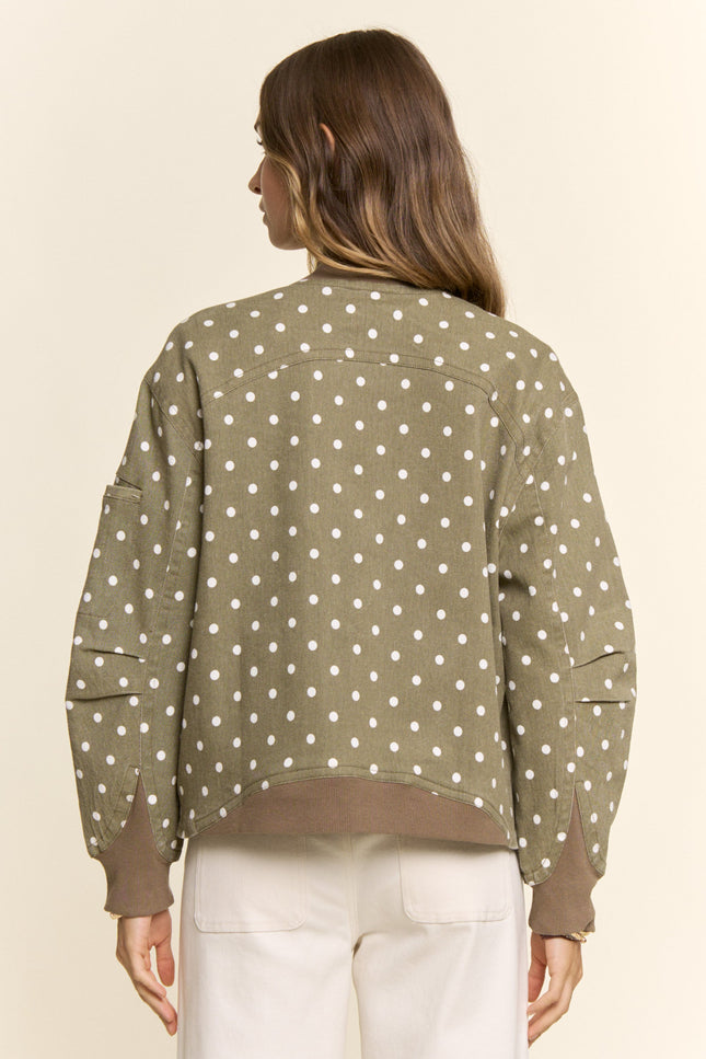 Verity Jacket — Olive back
