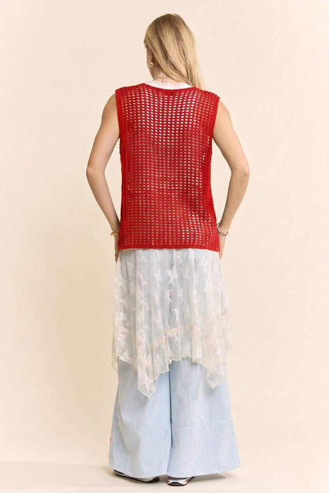 Mina Vest — Red back