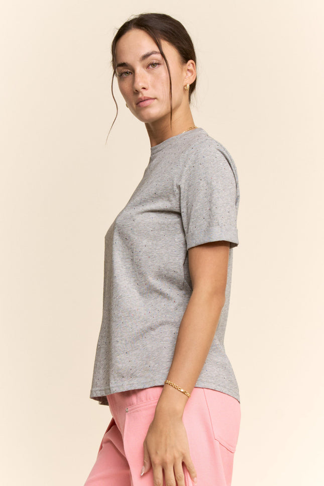 Kalia Top — Heather Grey side
