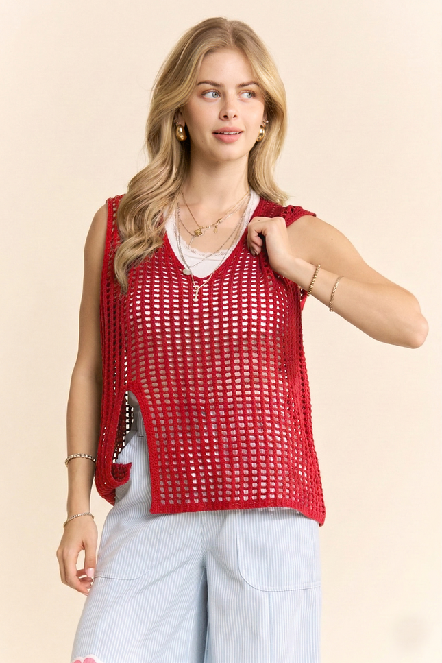 Mina Vest — Red front