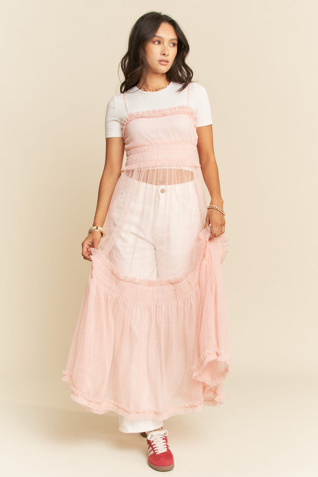 Vespera Dress — Pink front