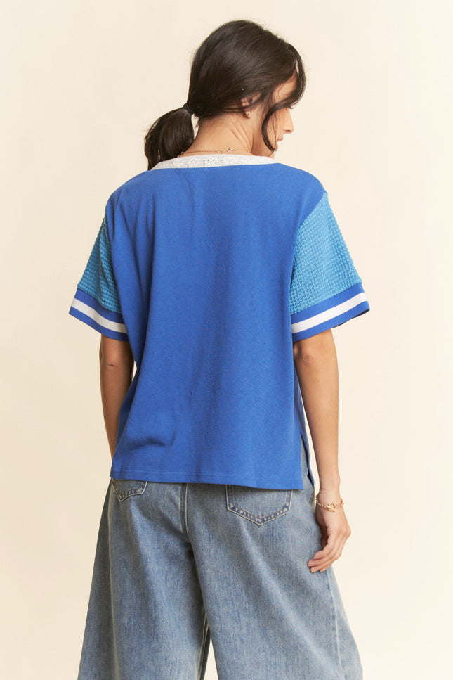 Arden Top — Blue back