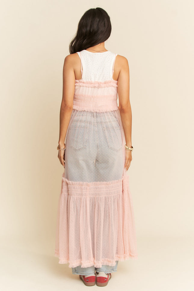 Vespera Dress — Pink back