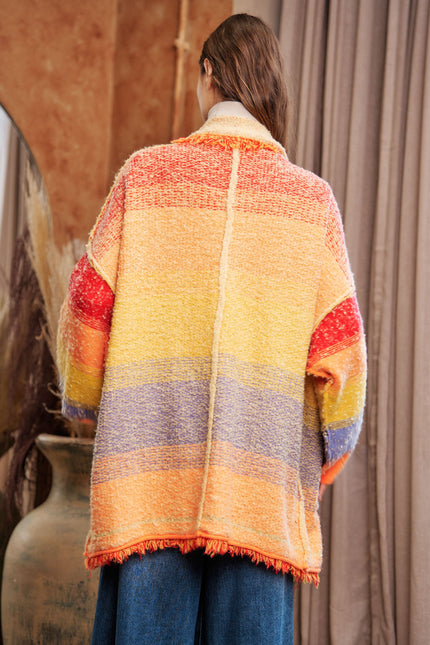 Orchard Jacket — Orange Multi back
