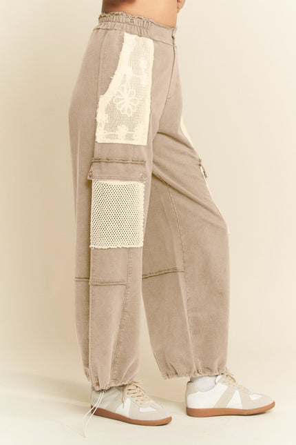Kort Pant — Taupe side