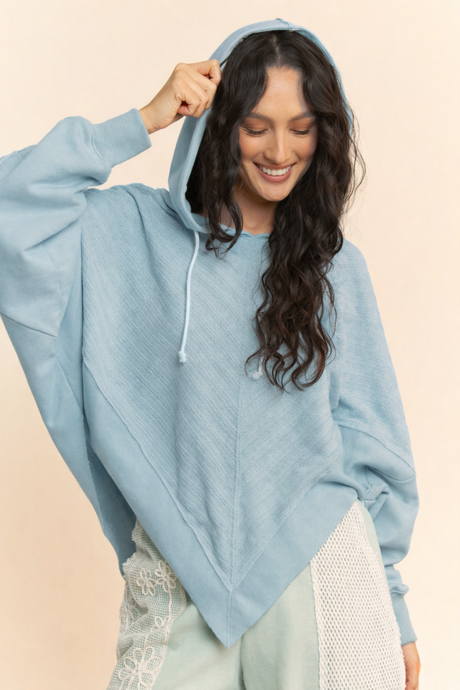 Ria Hoodie — Lt Blue front
