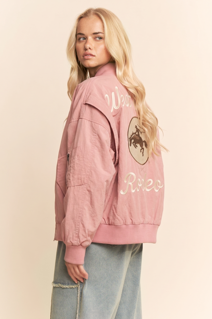Carter Jacket — Pink back