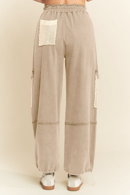 Kort Pant — Taupe back