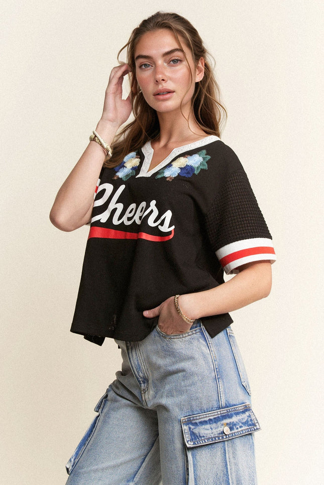 Arden Top — Black front