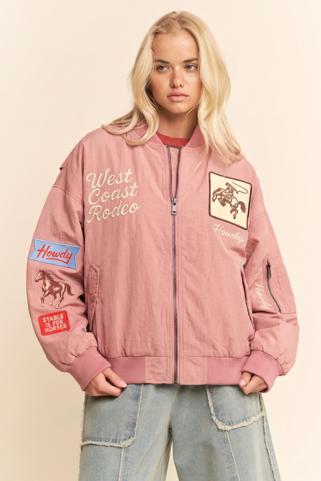 Carter Jacket — Pink front