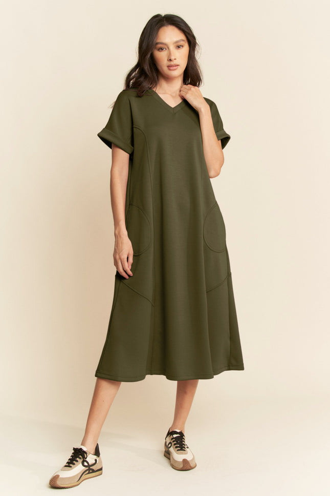 Vetrax Dress — Olive front