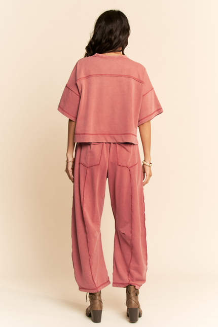 The Mesa Set — Coral Pink back