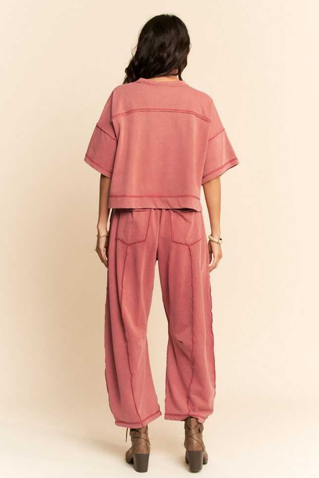 The Mesa Set — Coral Pink back