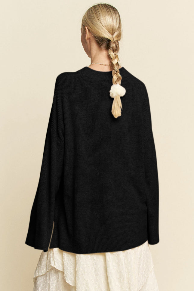 Meridian Sweater — Black back
